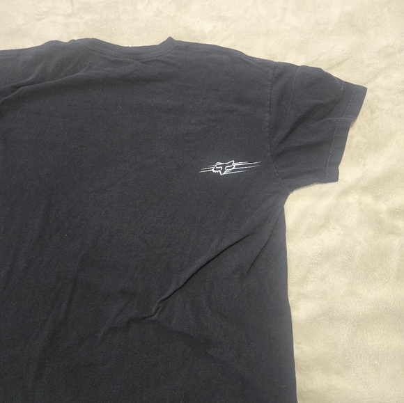 VTG Fox Racing Black T-Shirt Mens Sz 2XL Distressed Moto Motorcross Fox Tee - Picture 3 of 7